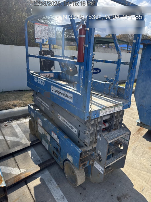 2019 Genie GS-1930 Fixed Rails with Chain Entry