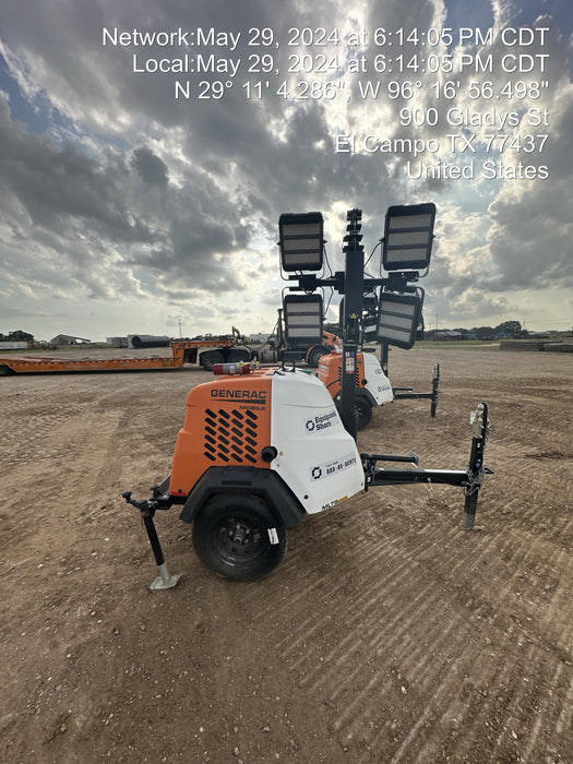 2024 Generac MLT2 Diesel, Flex Switch 120V Input, Powerzone Controller, 
(4) 320W LED Lights, 4kW Generator, 39.9 Gal Fuel Tank, 2" Ball, T3