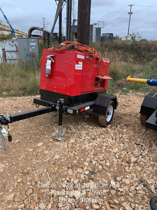 2022 Shindaiwa DGW400MDL Kubota D902 Engine, 23 HP, Dual Op Welder, Wire, Arc, Droop Stick, Tig, and CC Stick Functionality, Simulphase, 3 Phase and 1 Phase Gen Output, Single Axle NB Trlr, Slr Trckl Chrg 12V 12W, Fire Ext
