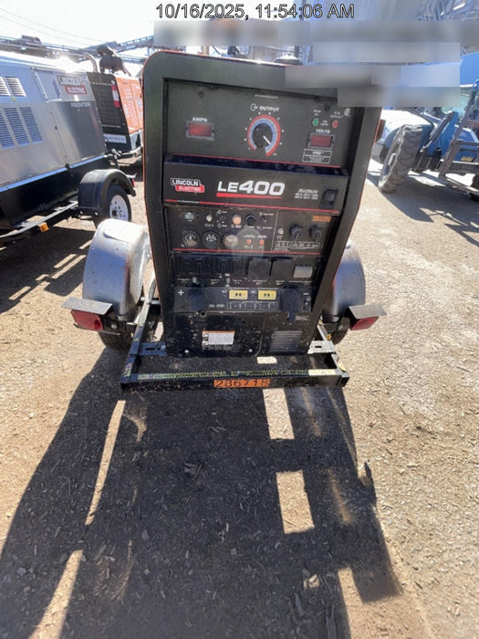 2022 Lincoln Electric LE400 Kubota V1505, Trlr, Cable Rack, Light Kit, ES Decals, T3