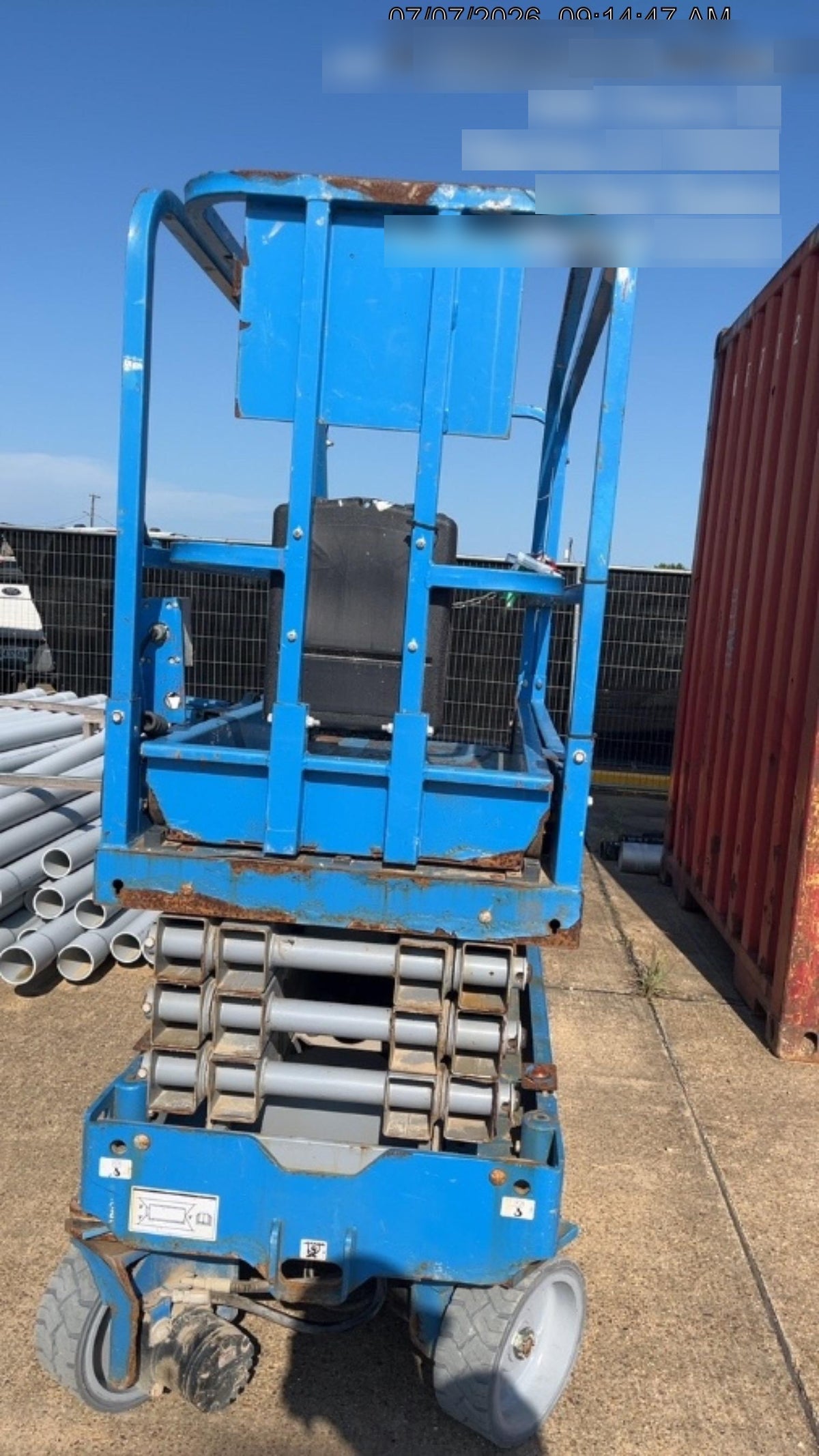 2019 Genie GS-1930 Fixed Rails with Chain Entry