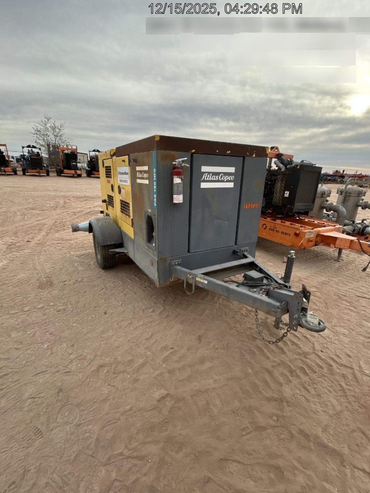 2020 ATLAS COPCO PAS 150 HF CS Enclosed