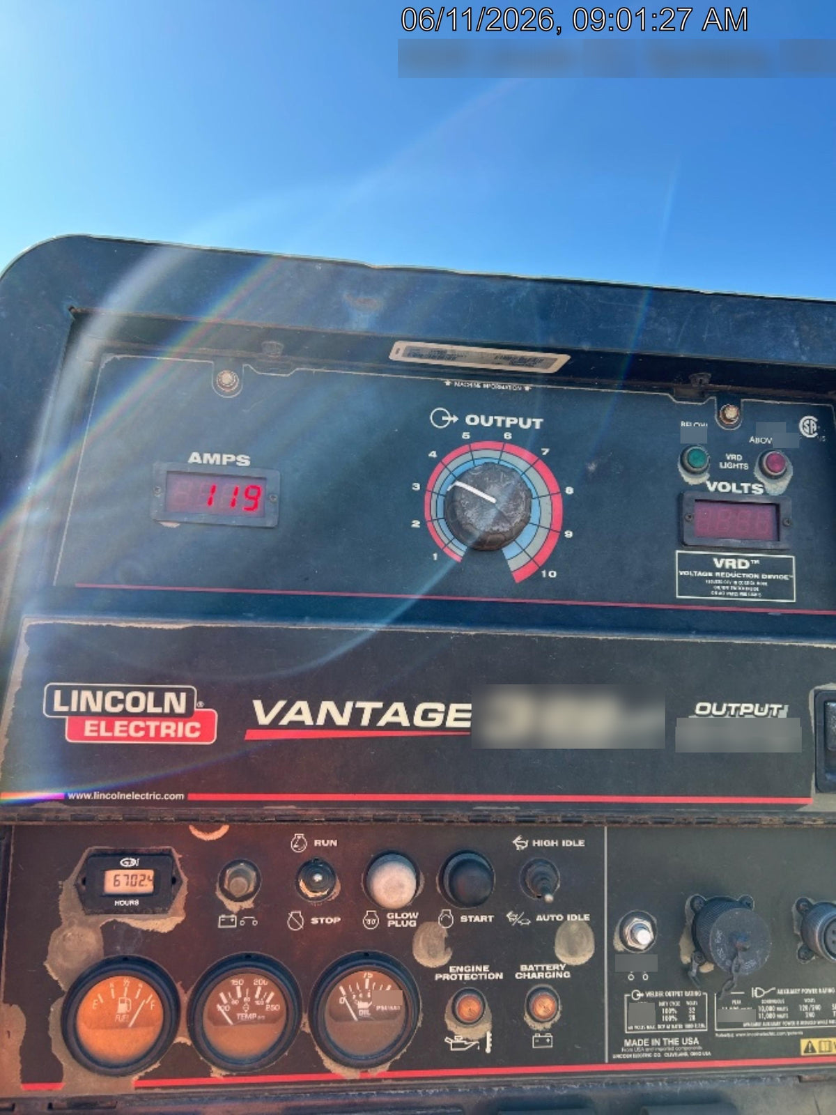 2019 LINCOLN ELECTRIC Vantage 322