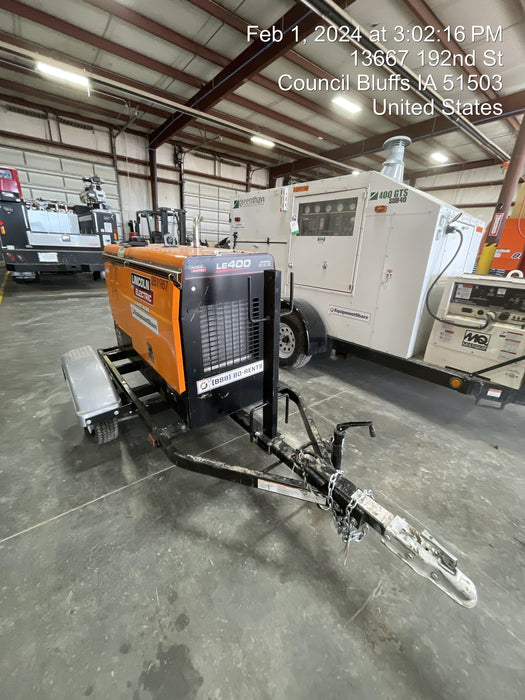 2022 Lincoln Electric LE400 Kubota V1505, Trlr, Cable Rack, Light Kit, ES Decals, T3