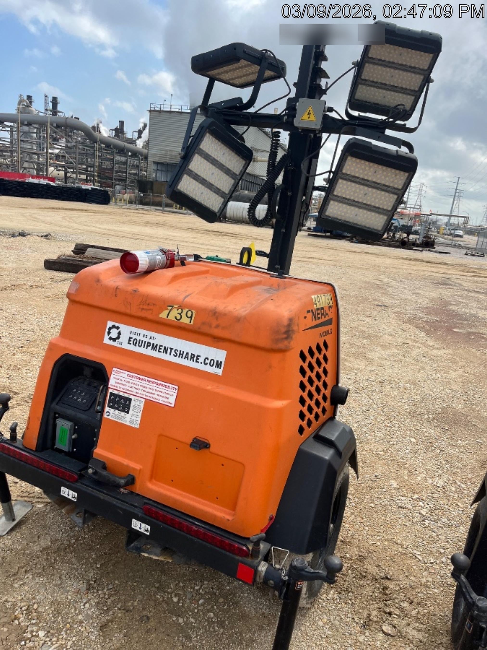 2025 Generac MLTS-4 Diesel, Mitsubishi L2E, 7.1 hp @1800 rpm, Flex Switch 120V Input, Powerzone Controller, (4) 320W LED Lights, 4kW Generator, 39.9 Gal Fuel Tank, 2" Ball, ES Decals