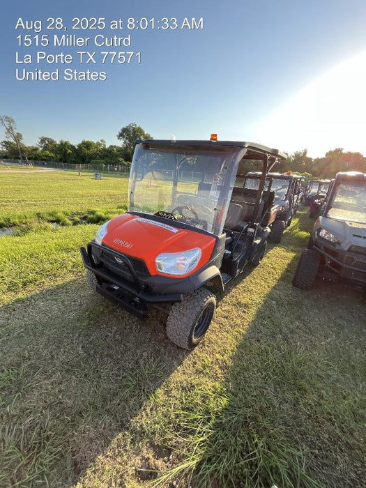 2021 Kubota RTV-X1140W-H Plastic Canopy, Windshield Acrylic Clear, LED Strobe Light, Wire Harness Kit, Back up Alarm