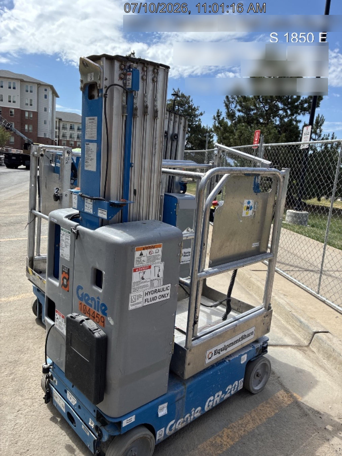 2020 GENIE GR-20
