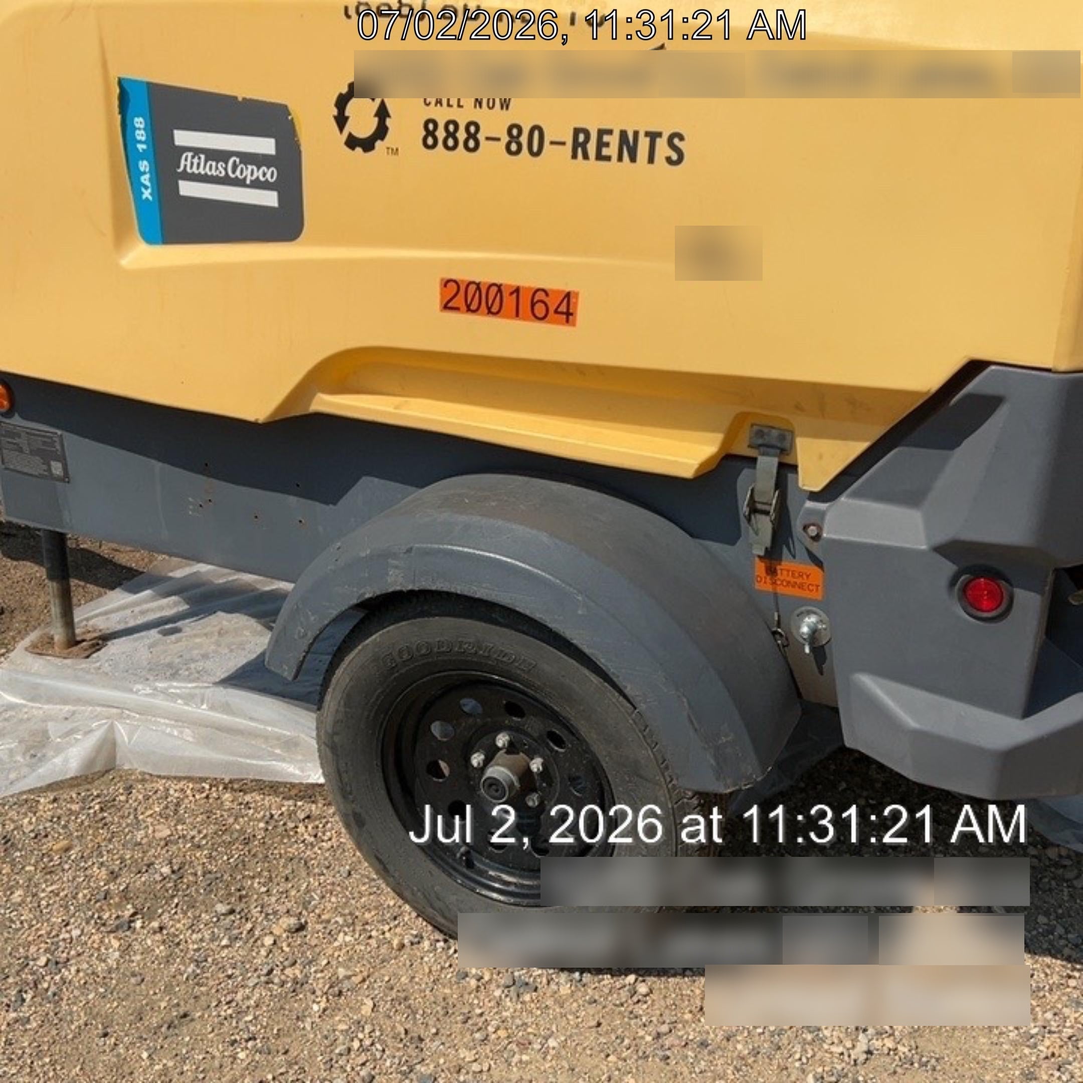 2022 ATLAS COPCO XAS188 CWK