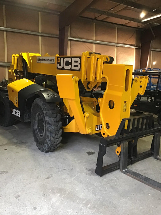 2020 JCB 512-56 Cab/Heat Air, 74 HP, Solid Tires, STD Worklight, Beacon, Aux Hydraulics, Lifting Eye, Backup Alarm w/60" Carriage, 60" Forks
