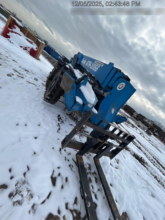 2018 Genie GTH-1056 Genie GTH-1056 w/Open ROPS, Solid Tires, Work Lights, 60" carriage/forks, cab mesh, beacon