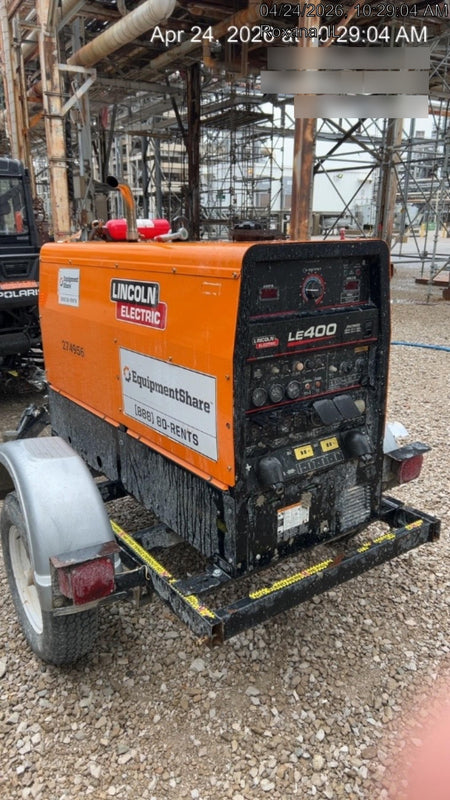 2022 Lincoln Electric LE400 Kubota V1505, Trlr, Cable Rack, Light Kit, ES Decals, T3