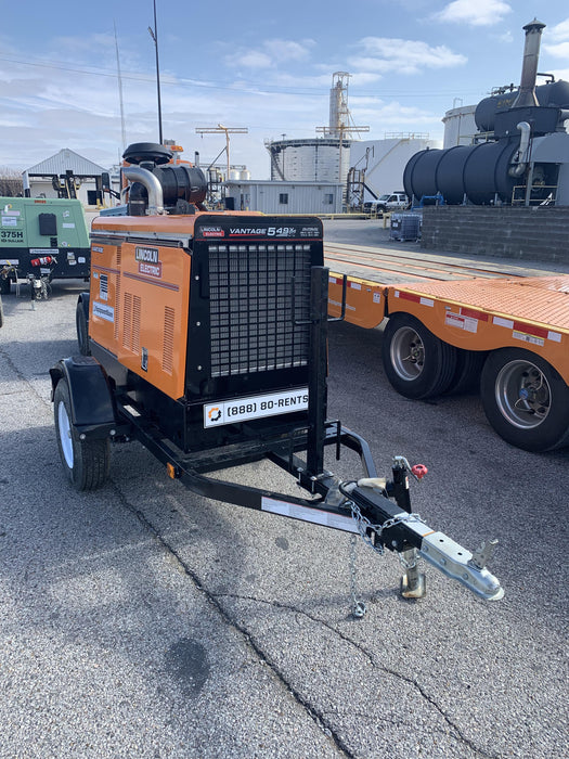 2021 Lincoln Electric Vantage 549X Ready Pak 3, ORANGE (includes trailer, cable rack, fender light kit)