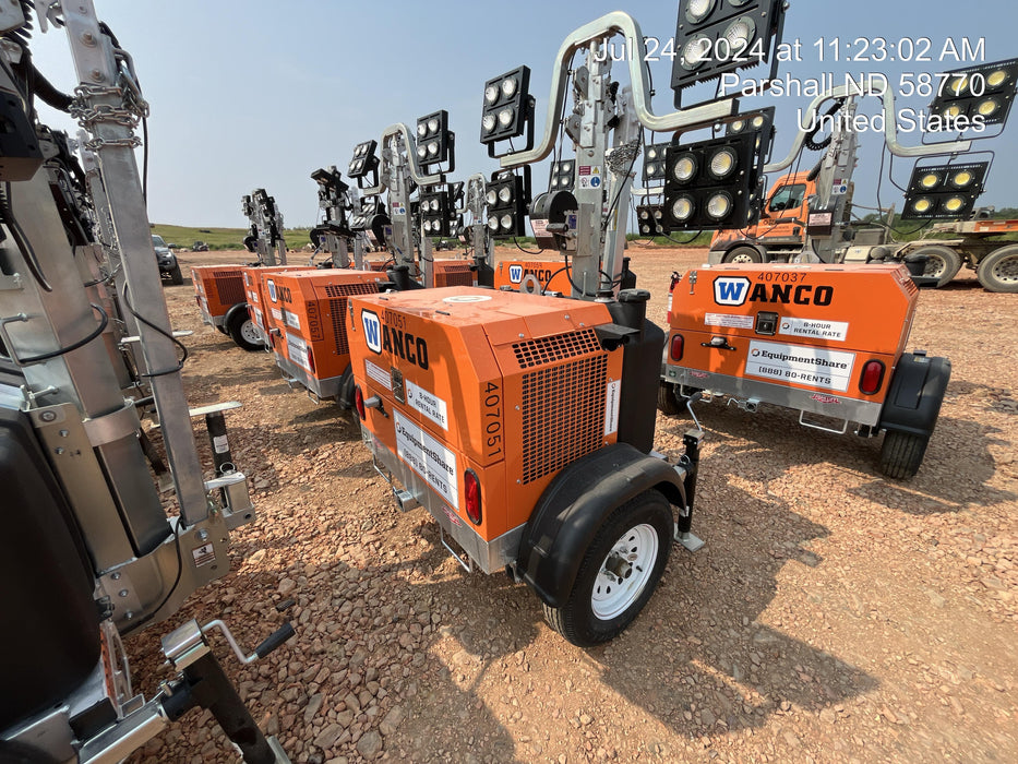 2024 Wanco WLTT-4MM4K Diesel, Deep Sea Controller, Shore Power Plug, Auto Start, (4) 350W LED Floodlights, 4kW Generator, 60 Gal Fuel Tank, 2" Ball, T3