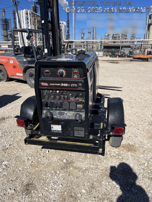 2019 Lincoln Electric Vantage 322 Ready-Pak 3, Two Wheel Trailer, Fender and Light Kit, Cable Rack