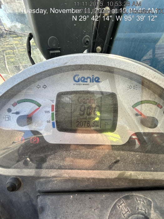 2019 Genie GTH-5519 Cab/Heat/AC, Solid RT Tires, LED Work Lights, Beacon w/48" Carriage, 48" Forks