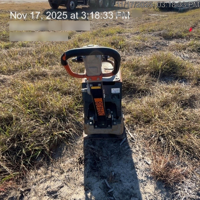 2023 Multiquip MVH158 Honda GX200, 17" Plate, Gas