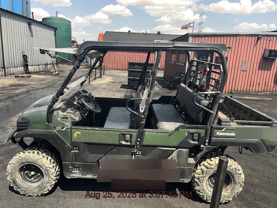2019 Kawasaki Mule PRO-DXT Standard Options, Backup Alarm, Beacon, Plastic Hard Top, Poly Windshield, Horn Kit