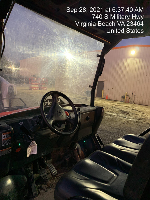 2021 Kubota RTV-X1140W-H Plastic Canopy, Windshield Acrylic Clear, LED Strobe Light, Wire Harness Kit, Back up Alarm