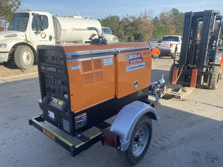 2022 Lincoln Electric LE400 Kubota V1505, Trlr, Cable Rack, Light Kit, ES Decals, T3