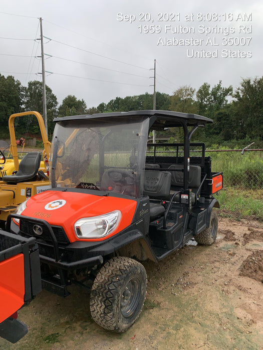 2020 Kubota RTV-X1140W-H 4WD utility cart -LED strobe -Windshield tempered glass -Plastic canopy -Wire harness kit -Backup alarm