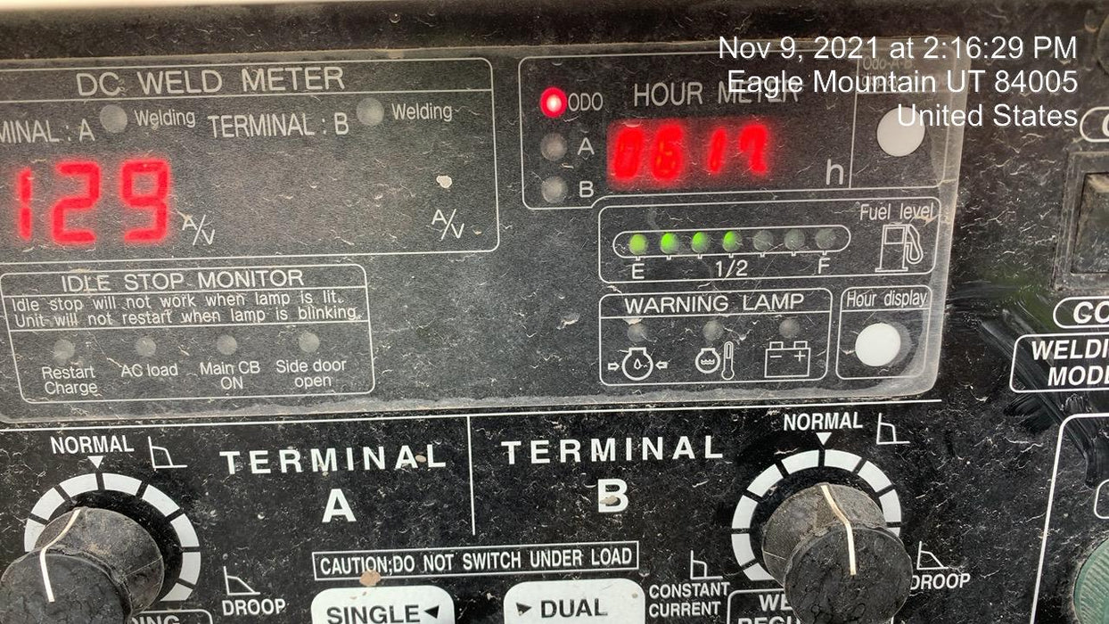 2020 Multiquip DLW400ESA4 400 amp Welder, 14kW, 120/240V, T4F Kubota, Trailer