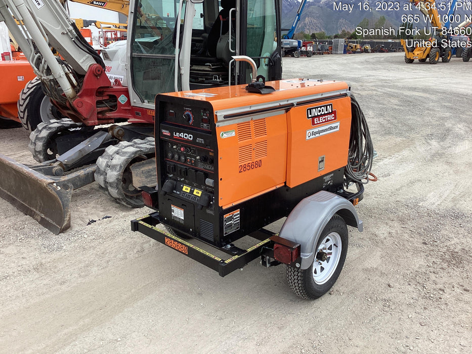 2022 Lincoln Electric LE400 Kubota V1505, Trlr, Cable Rack, Light Kit, ES Decals, T3