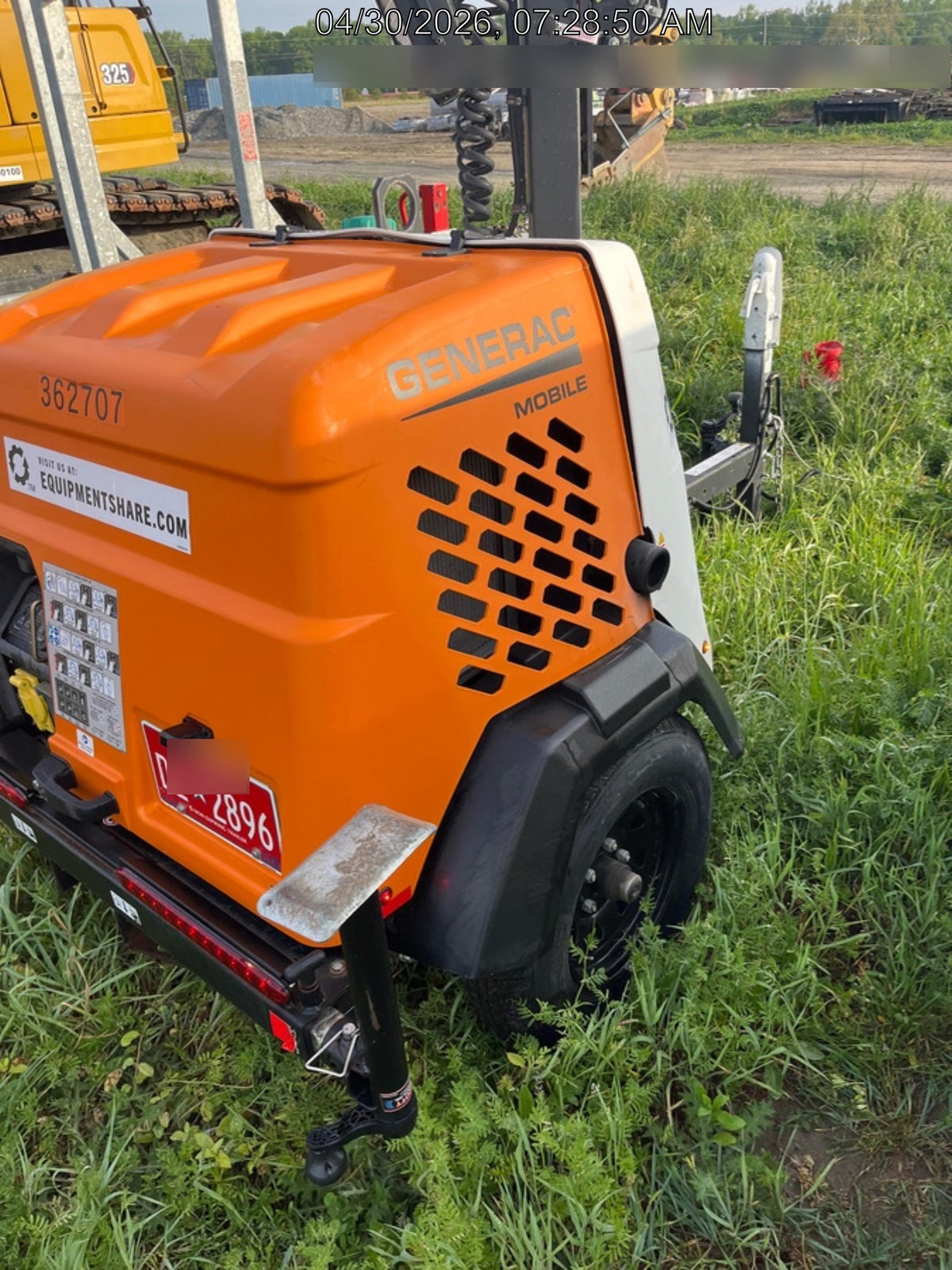 2023 Generac MLT2 Diesel, Flex Switch 120V Input, Powerzone Controller, 
(4) 320W LED Lights, 4kW Generator, 39.9 Gal Fuel Tank, 2" Ball, T3