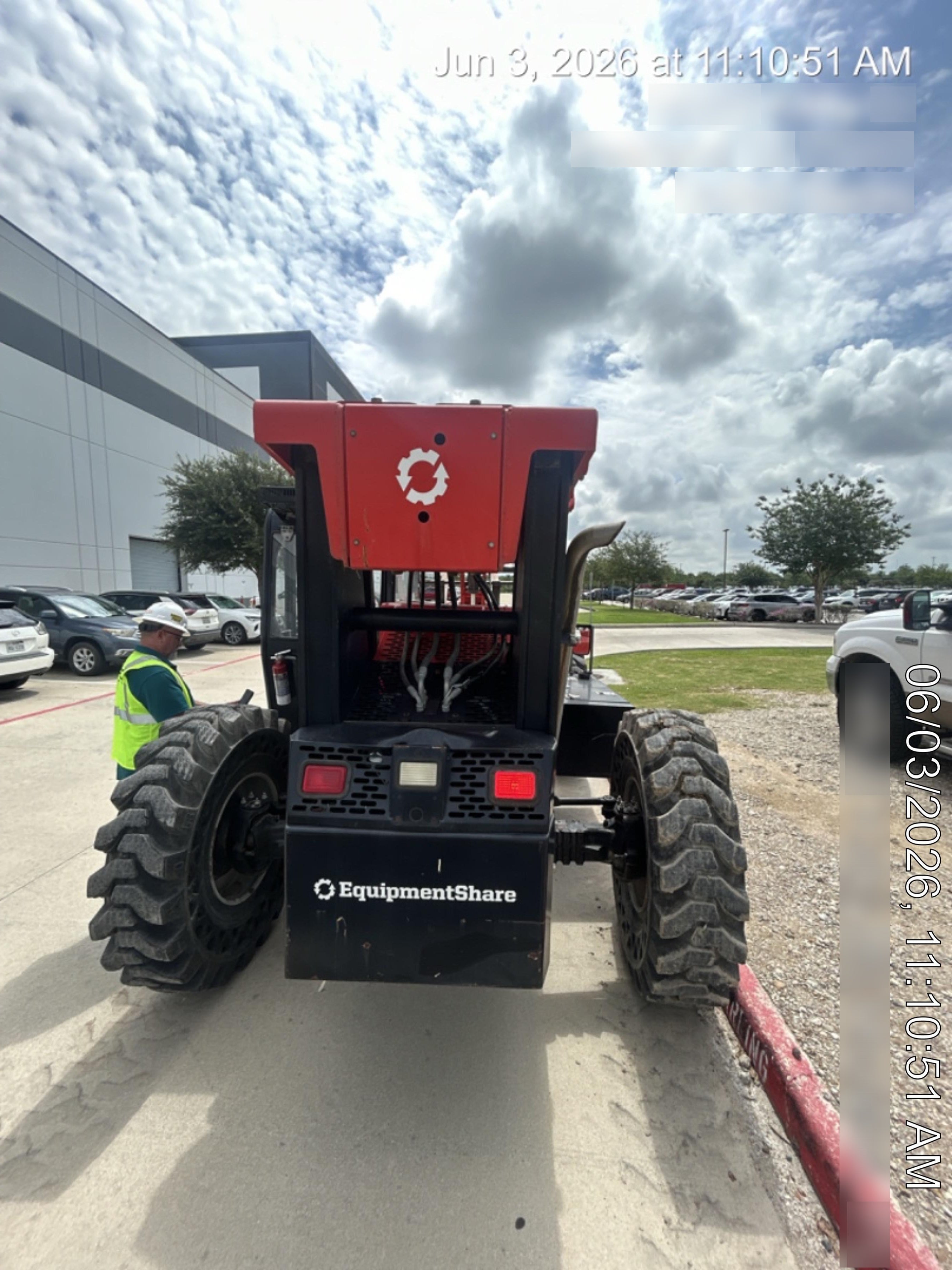 2019 Manitou MTA8044 74hp T4F, Cab/Heat/Air, Cab and Boom LED work lights, Auxiliary Hydraulics, Solid Tires, Amber strobe, Lift Hook 66" Carriage, 60" Forks