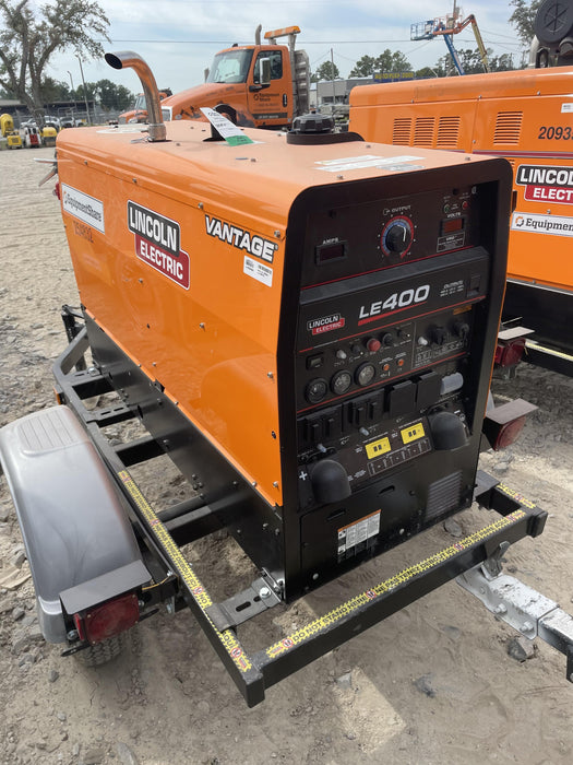 2022 Lincoln Electric LE400 Kubota V1505, Trlr, Cable Rack, Light Kit, ES Decals, T3