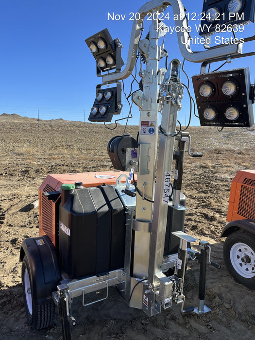 2024 Wanco WLTT-4MM4K Diesel, Deep Sea Controller, Shore Power Plug, Auto Start, (4) 350W LED Floodlights, 4kW Generator, 60 Gal Fuel Tank, 2" Ball, T3