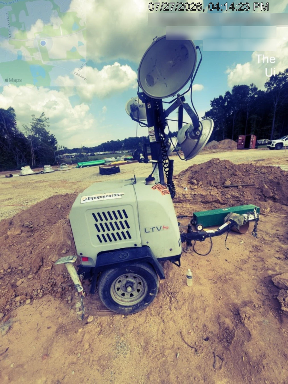 2018 Wacker Neuson LTV6K-MH Wacker Neuson LTV6K Mobile Light Tower w/Fuel Level Sensor Installed