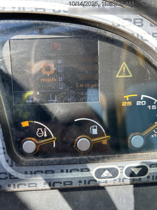 2019 JCB 509-42 Open ROPS, 74 HP, Solid Tires, Worklights, Beacon, Aux Hydraulics, Lifting Eye 66" Carriage/60" Forks