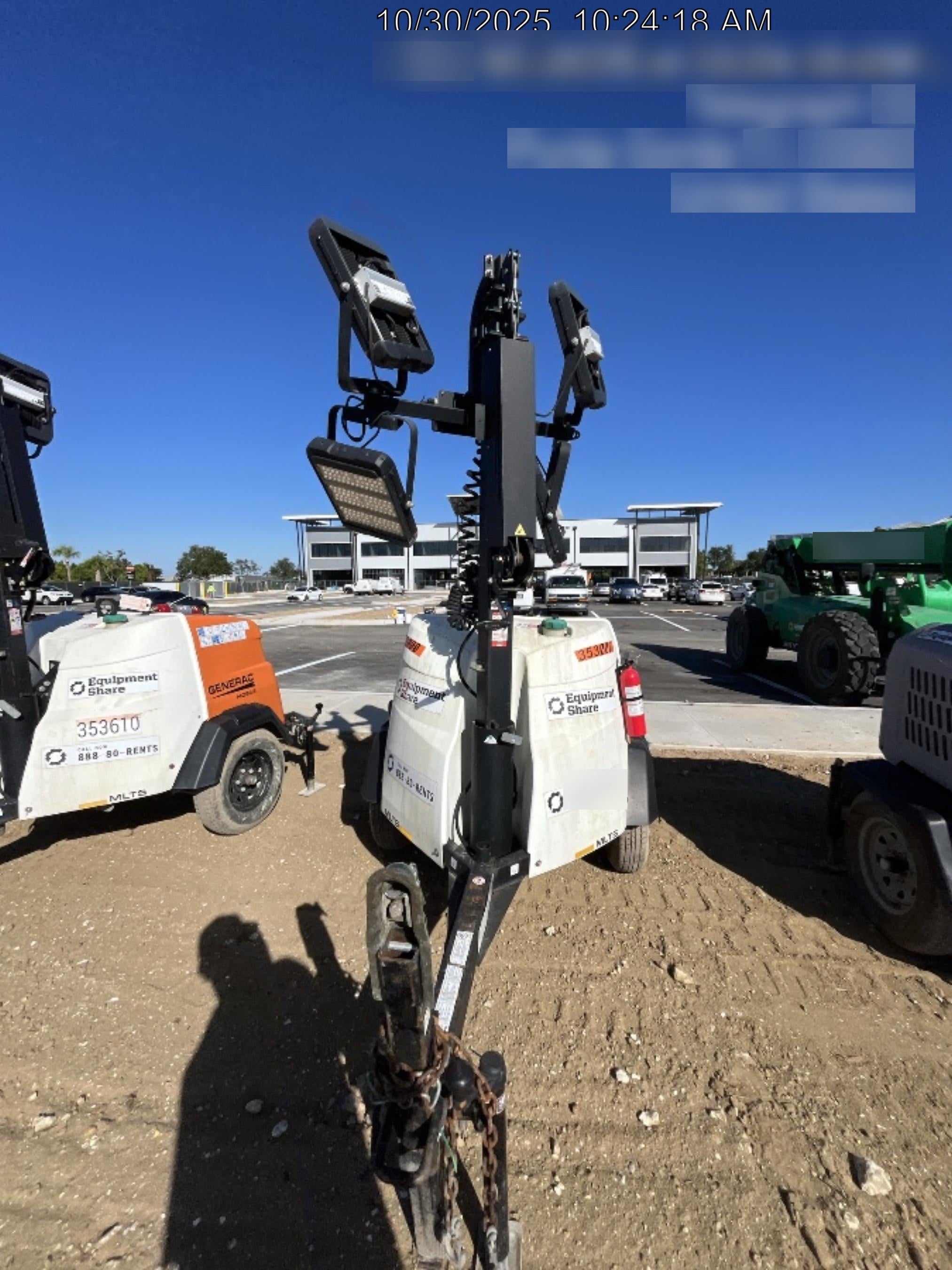 2023 Generac MLT2 Diesel, Flex Switch 120V Input, Powerzone Controller, (4) 320W LED Lights, 4kW Generator, 39.9 Gal Fuel Tank, 2" Ball, T3