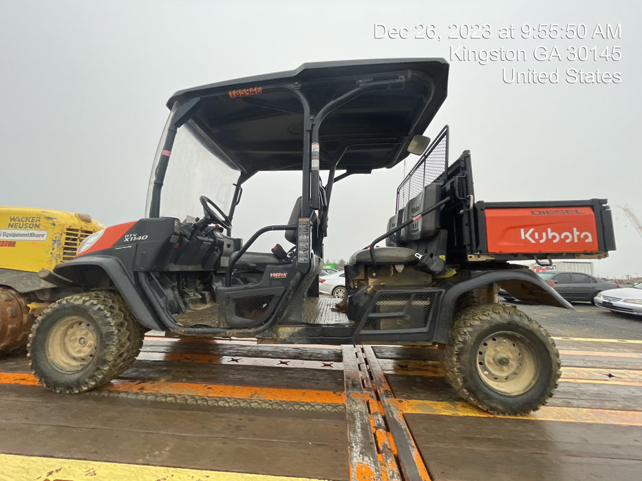 2021 Kubota RTV-X1140W-H Plastic Canopy, Windshield Acrylic Clear, LED Strobe Light, Wire Harness Kit, Back up Alarm