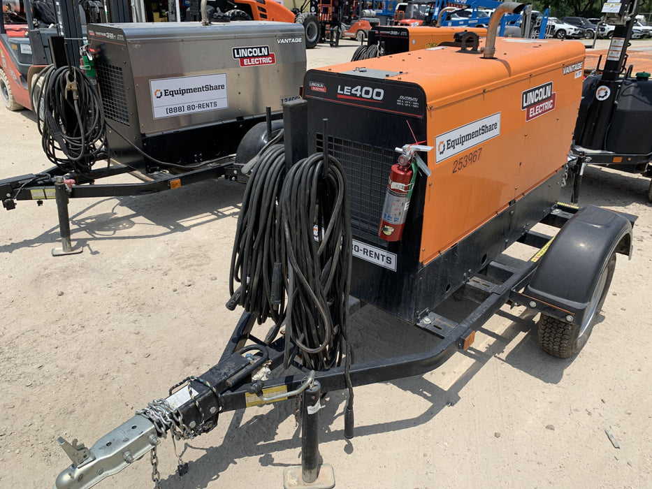 2022 Lincoln Electric LE400 Kubota V1505, Trlr, Cable Rack, Light Kit, ES Decals, T3