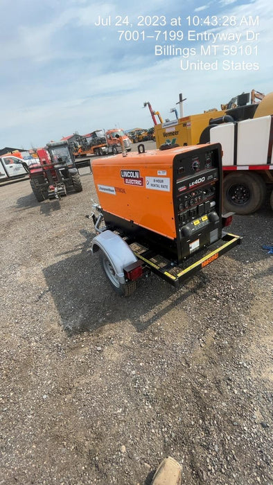 2022 Lincoln Electric LE400 Kubota V1505, Trlr, Cable Rack, Light Kit, ES Decals, T3