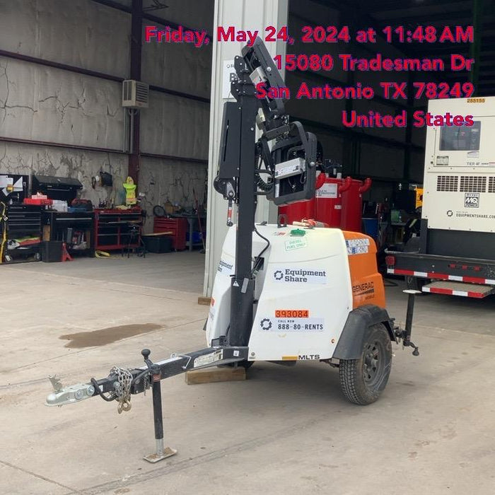 2024 Generac MLT2 Diesel, Flex Switch 120V Input, Powerzone Controller, 
(4) 320W LED Lights, 4kW Generator, 39.9 Gal Fuel Tank, 2" Ball, T3