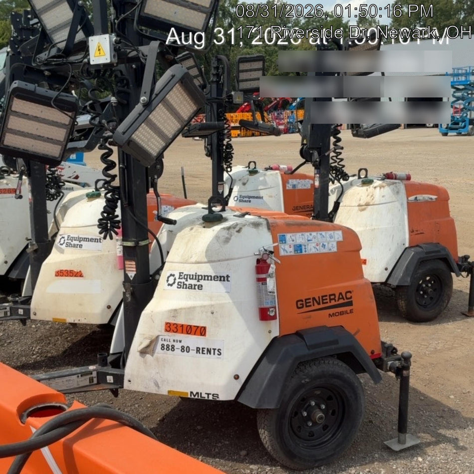 2023 Generac MLT2 Diesel, Flex Switch 120V Input, Powerzone Controller, (4) 320W LED Lights, 4kW Generator, 39.9 Gal Fuel Tank, 2" Ball, T3
