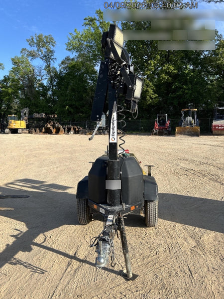 2022 Allmand NLV3GR (4) LED Light Fixture 350W, 23' Vertical Mast, 3kW Prime, Towable, ES Decals, T3