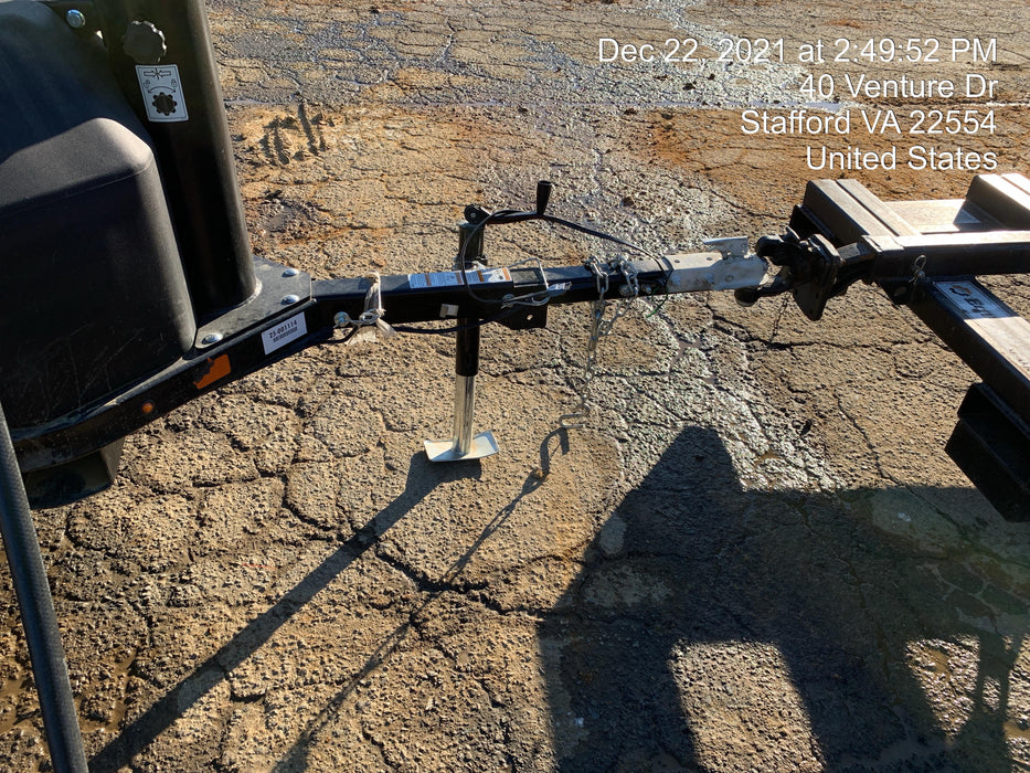 2021 Allmand NLV3GR (4) LED Light Fixture 350W, 23' Vertical Mast, 3kW Prime, Towable, Deep Sea L401, Leveling Jacks, Yanmar T4F 5.8hp