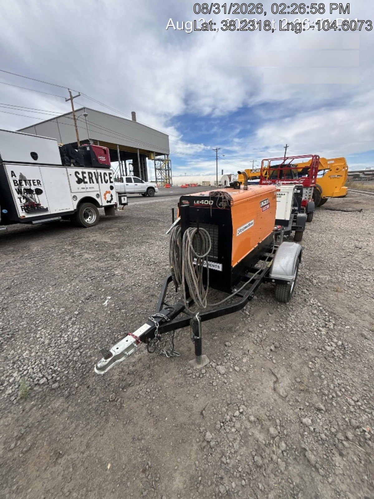 2022 Lincoln Electric LE400 Kubota V1505, Trlr, Cable Rack, Light Kit, ES Decals, T3