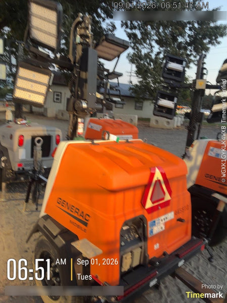 2024 Generac MLT6SKDS-STD4 ELEC WINCH Diesel, Electric Winch Mast, Powerzone Controller, (4) 320W LED Lights, 4kW Generator, 39.9 Gal Fuel Tank, 2" pintle, T3