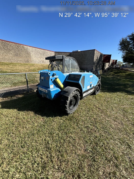 2019 Genie GTH-5519 Cab/Heat/AC, Solid RT Tires, LED Work Lights, Beacon w/48" Carriage, 48" Forks
