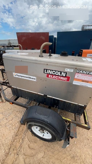 2019 Lincoln Electric Vantage 322 Ready-Pak 3, Two Wheel Trailer, Fender and Light Kit, Cable Rack