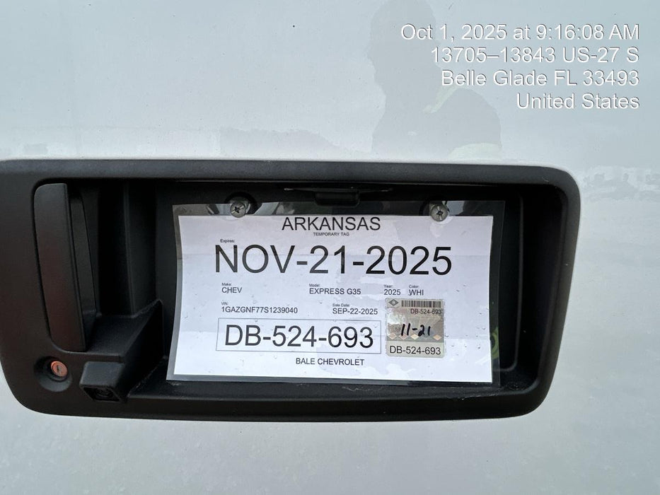 2025 CHEVROLET Express Van - Rental