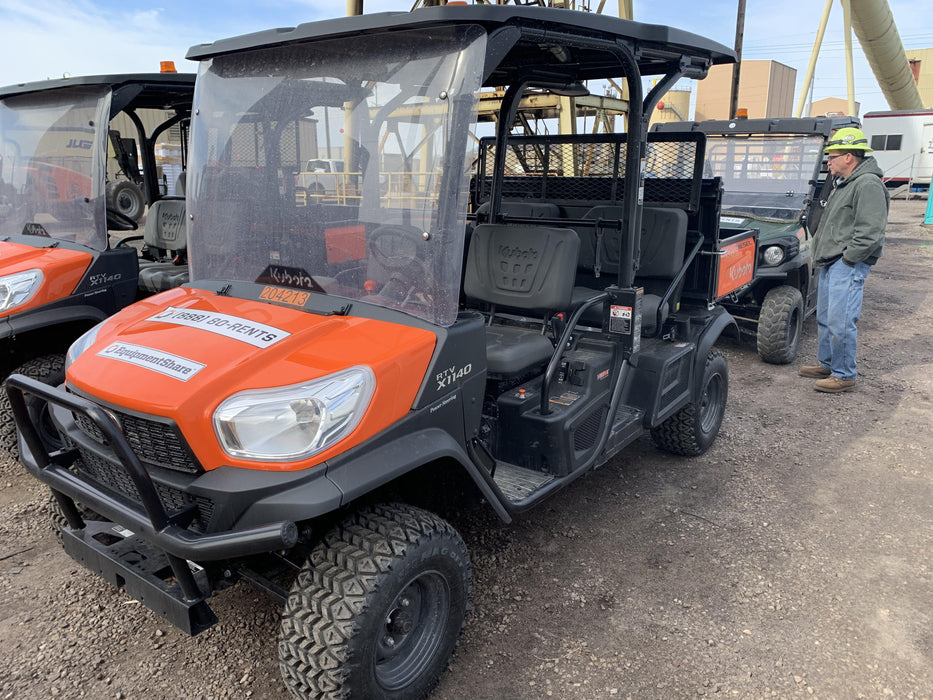 2022 Kubota RTV-X1140W-H Plastic Canopy, Windshield Acrylic Clear, LED Strobe Light, Wire Harness Kit, Back up Alarm