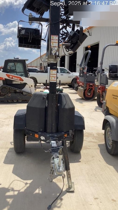 2022 Allmand NLV3GR (4) LED Light Fixture 350W, 23' Vertical Mast, 3kW Prime, Towable, Deep Sea L401, Leveling Jacks, Yanmar T4F 5.8hp