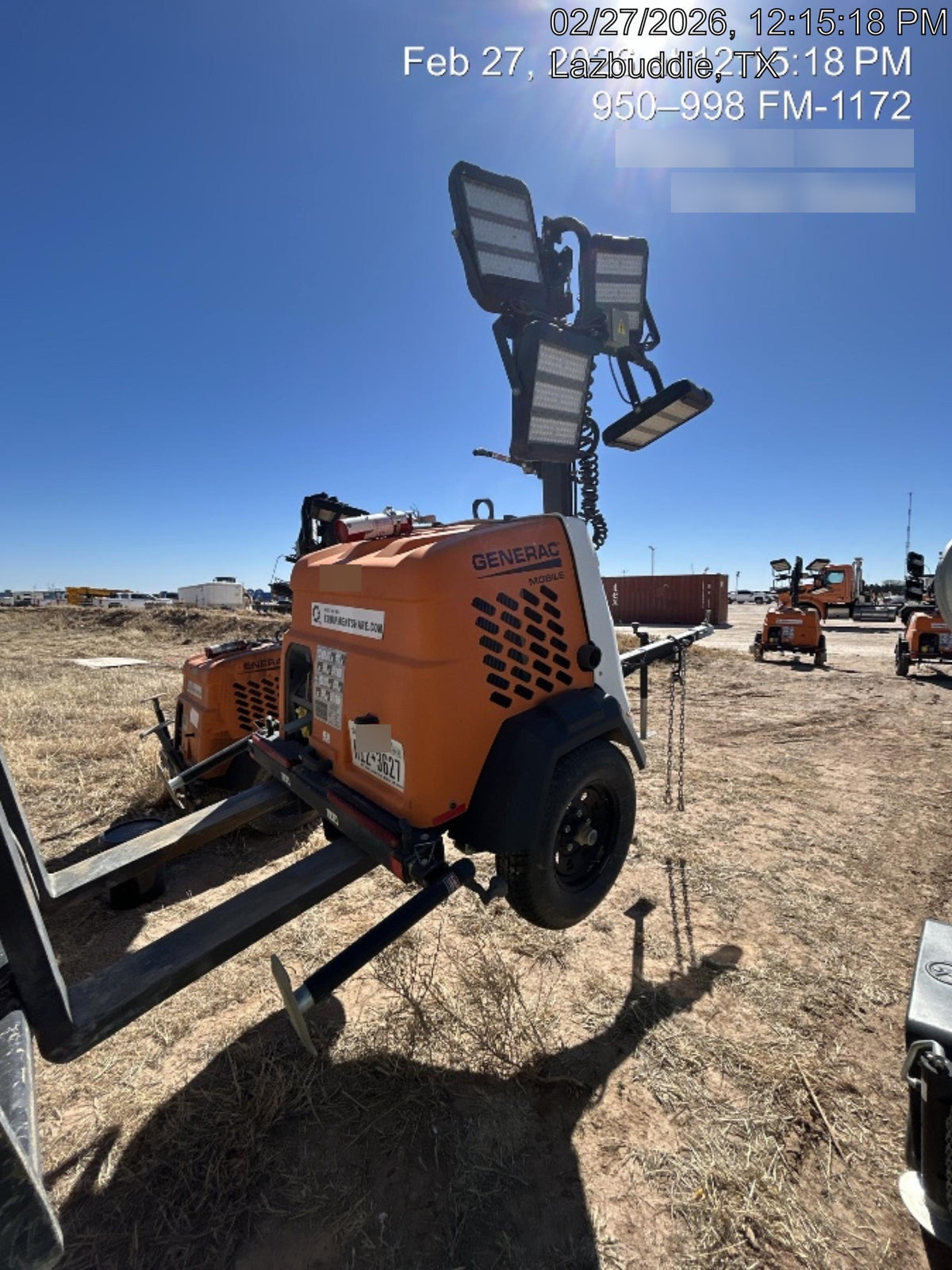 2024 Generac MLT2 Diesel, Flex Switch 120V Input, Powerzone Controller, 
(4) 320W LED Lights, 4kW Generator, 39.9 Gal Fuel Tank, 2" Ball, T3