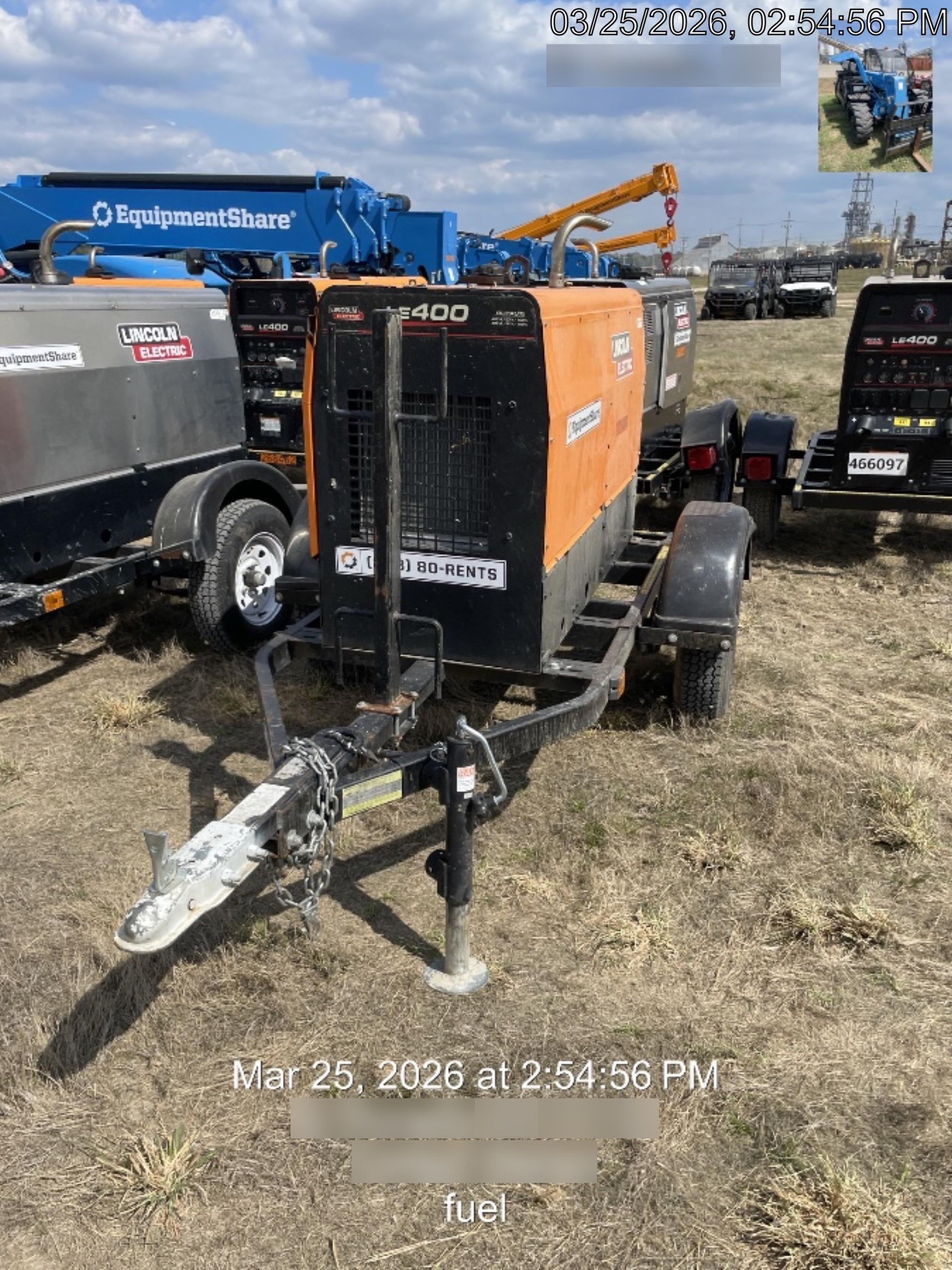 2022 Lincoln Electric LE400 Kubota V1505, Trlr, Cable Rack, Light Kit, ES Decals, T3