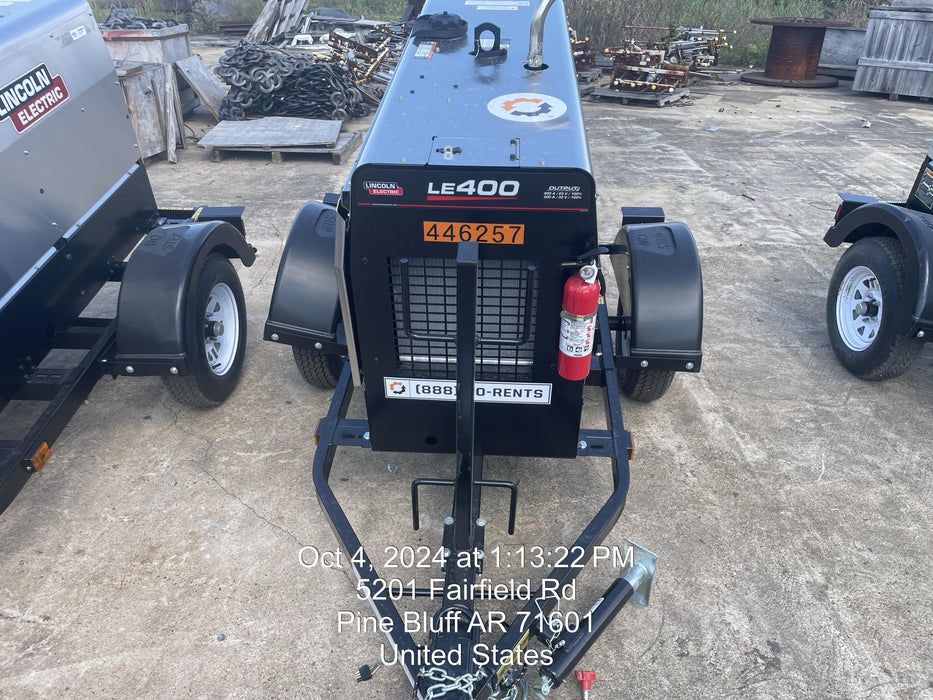 2024 Lincoln Electric LE400 Kubota V1505, Trlr, Cable Rack, Light Kit, ES Decals, T3